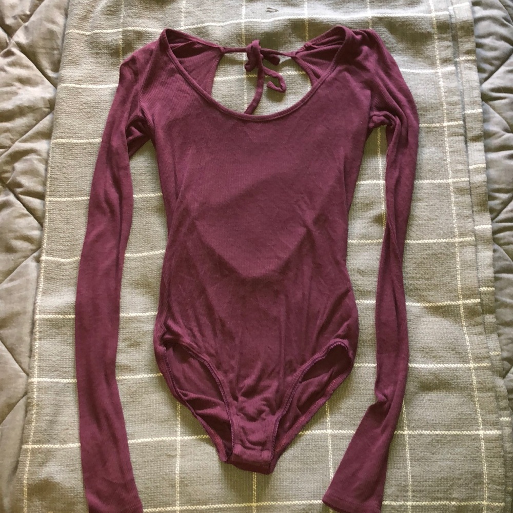 Tie back body suit